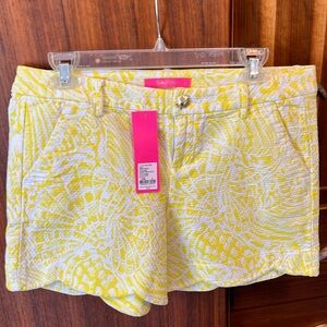 Shorts- yellow and white lemon yellow - new without tags never worn!